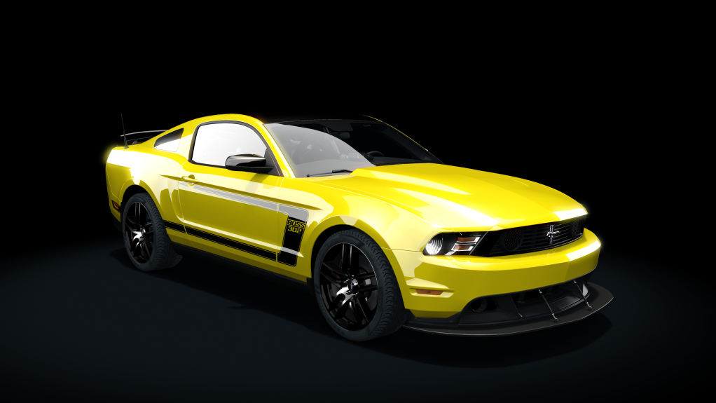 Ford Mustang Boss 302 Laguna Seca, skin yellow_blaze