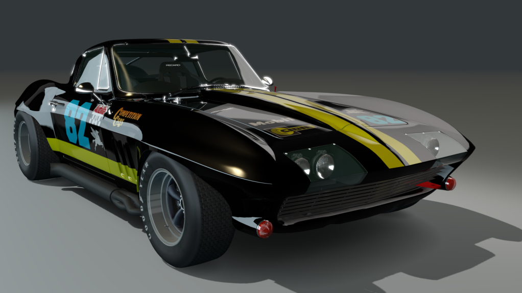 ACL GTC Corvette 1967, skin black_yellow