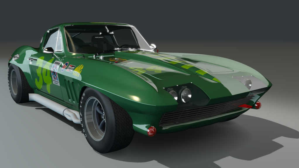 ACL GTC Corvette 1967, skin green