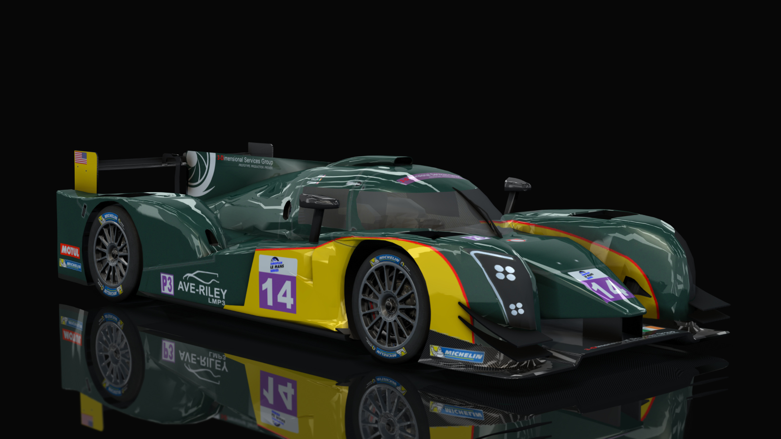 LMP3 Ginetta LMP3 Nissan, skin e14