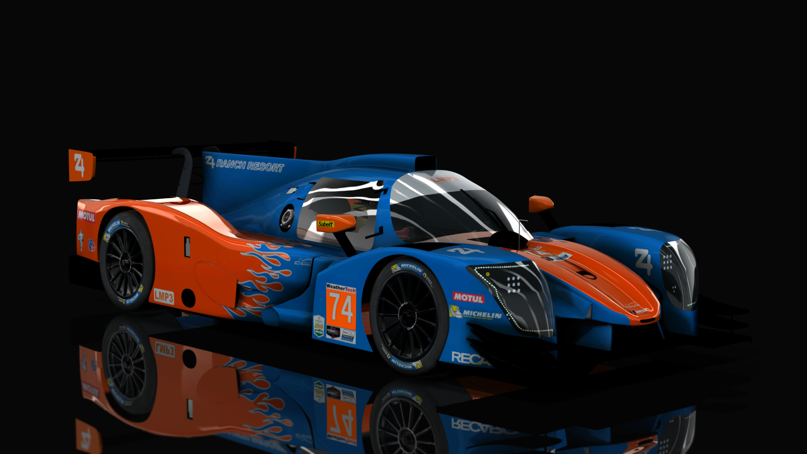LMP-3 Ligier JSP320 Nissan, skin 2021 IMSA #74 Riley Motorsport