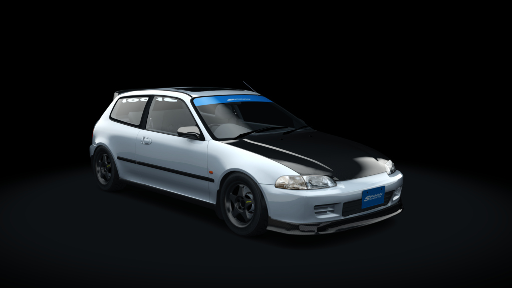 Honda Civic V SiR II Tuned by SPOON Updated, skin Frost White