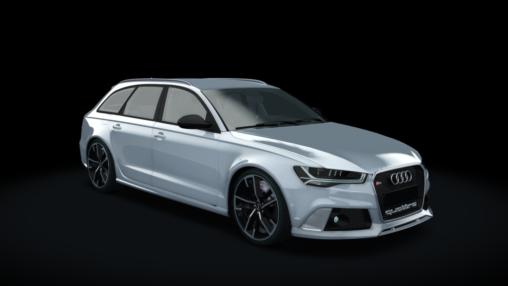 Audi RS6 C8 Avant, skin Ibis_White