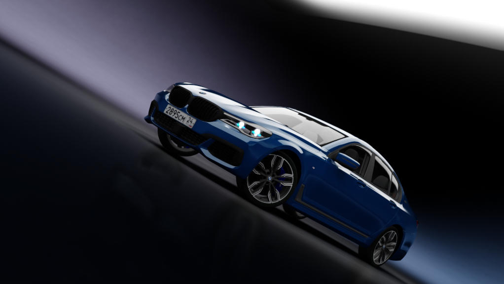 BMW M760I G11 2018, skin bmw_san_marino_blau