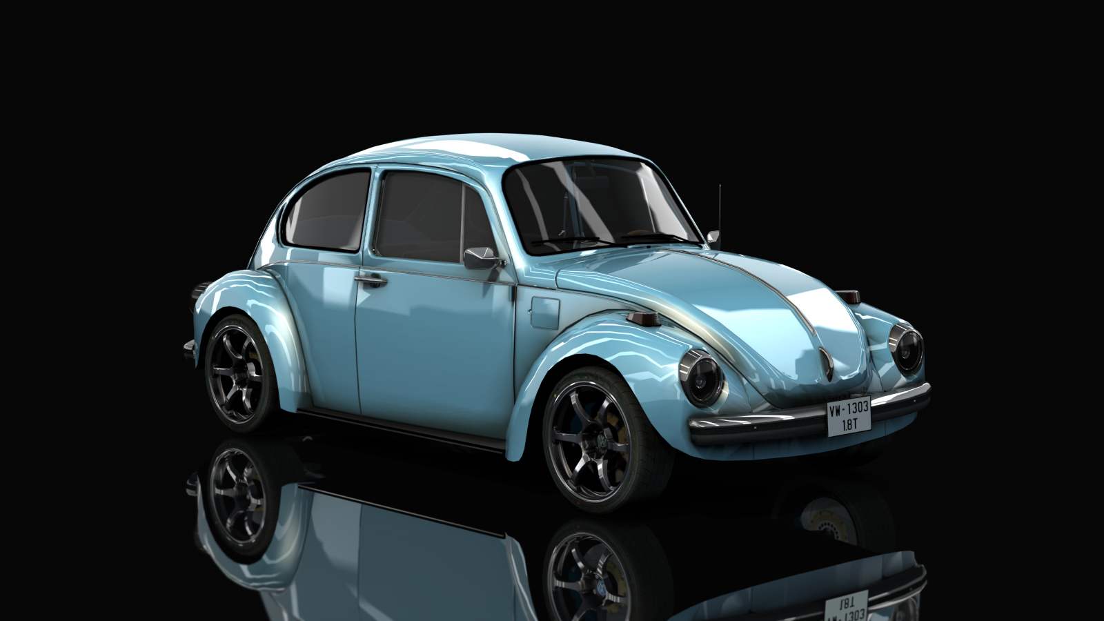 VW Beetle 1973 Sleeper, skin marina_blue