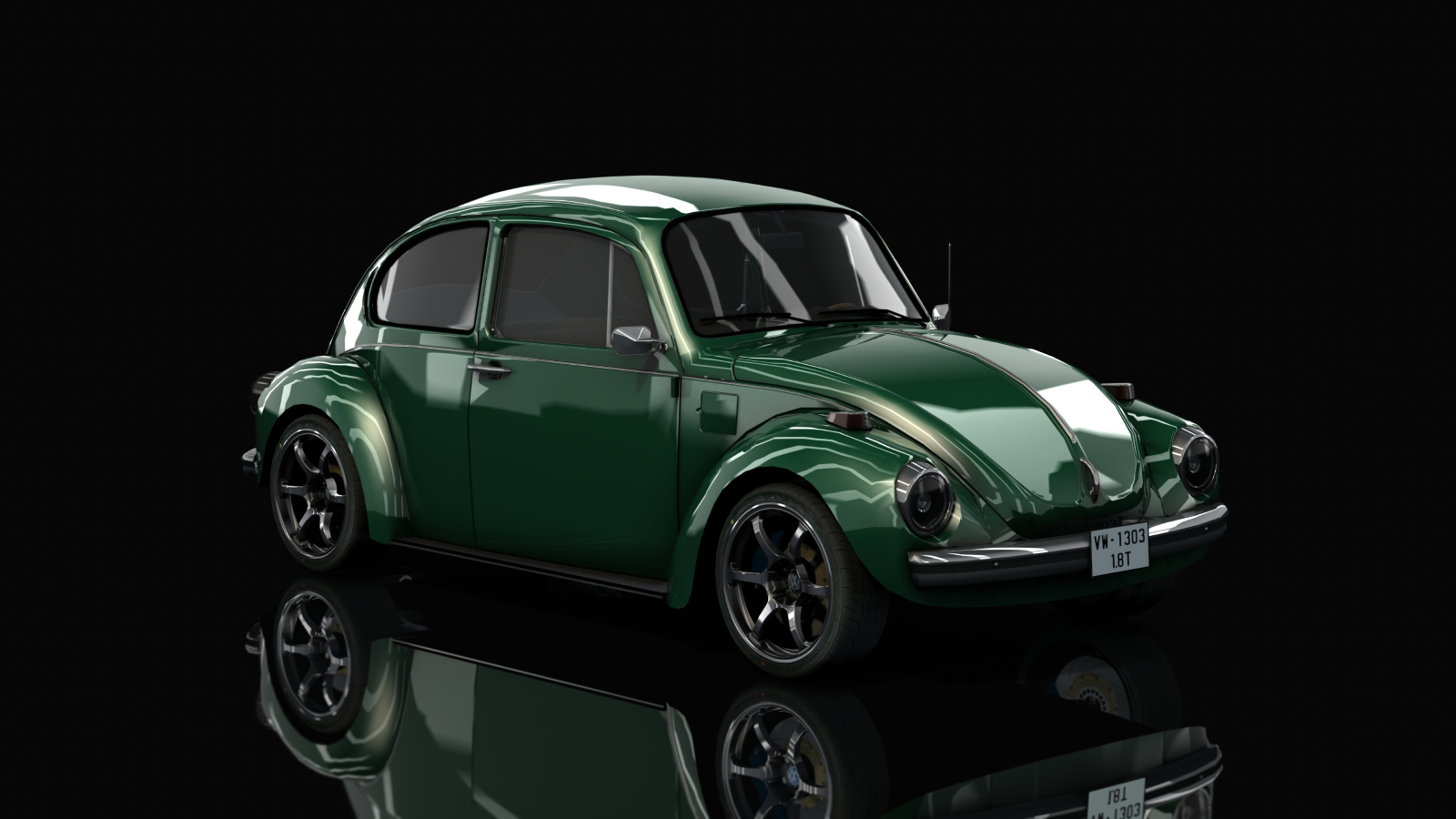 VW Beetle 1973 Sleeper, skin sumatra_green