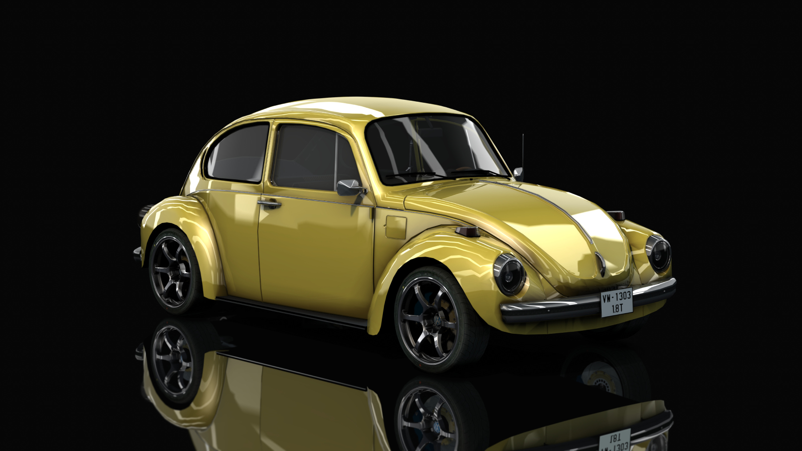 VW Beetle 1973 Sleeper, skin texas_yellow