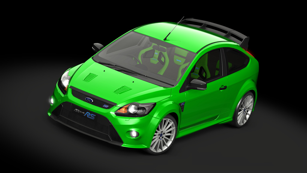 Ford Focus RS MK2, skin 04_Ultimate_green_whiterims