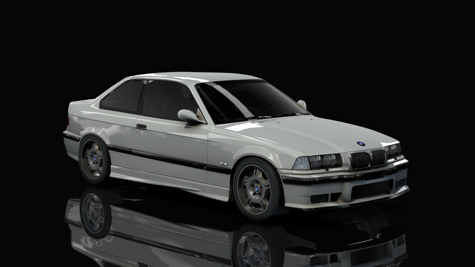 BMW M3 E36, skin artic_silver_metallic