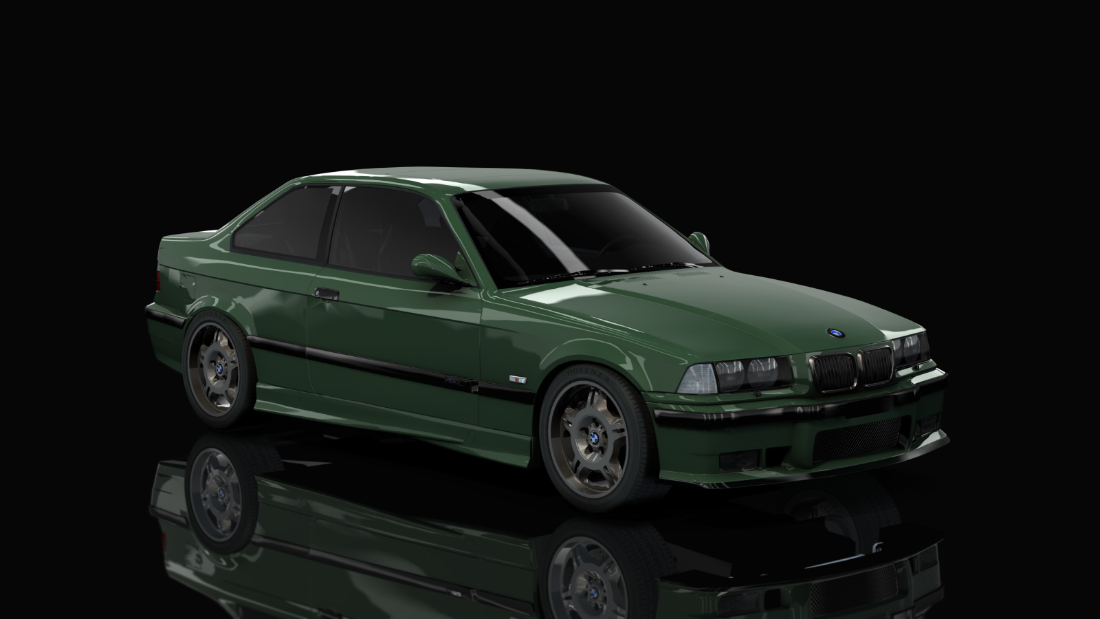 BMW M3 E36, skin boston_green_metallic