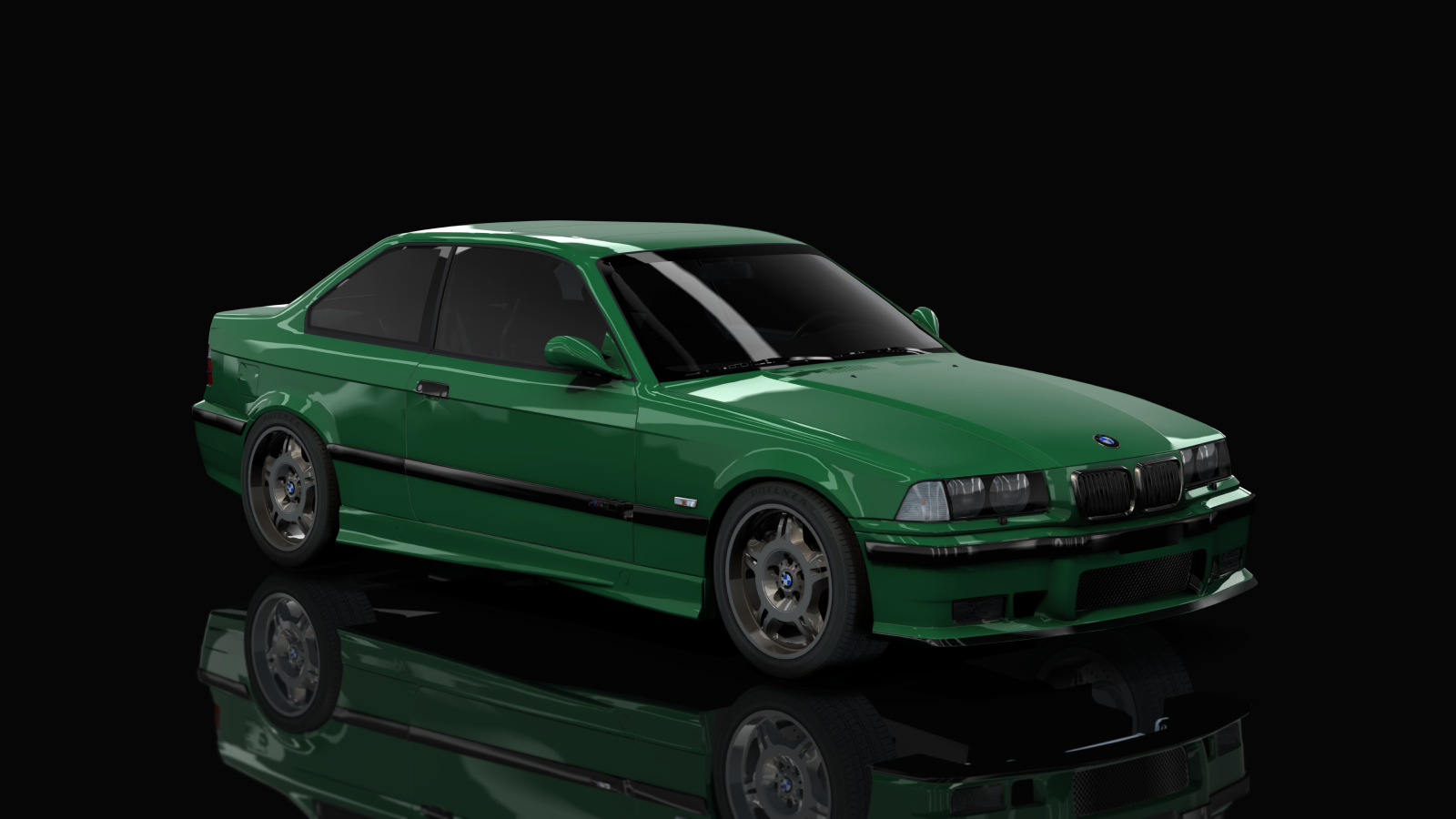 BMW M3 E36, skin british_racing_green