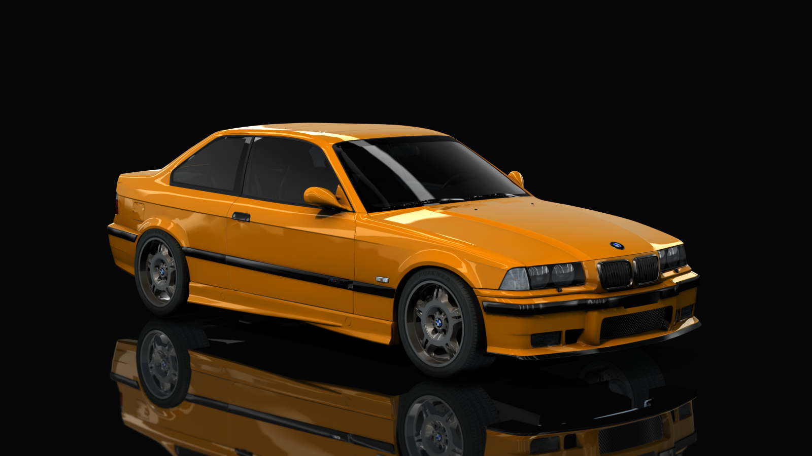 BMW M3 E36, skin byzantium_metallic_orange