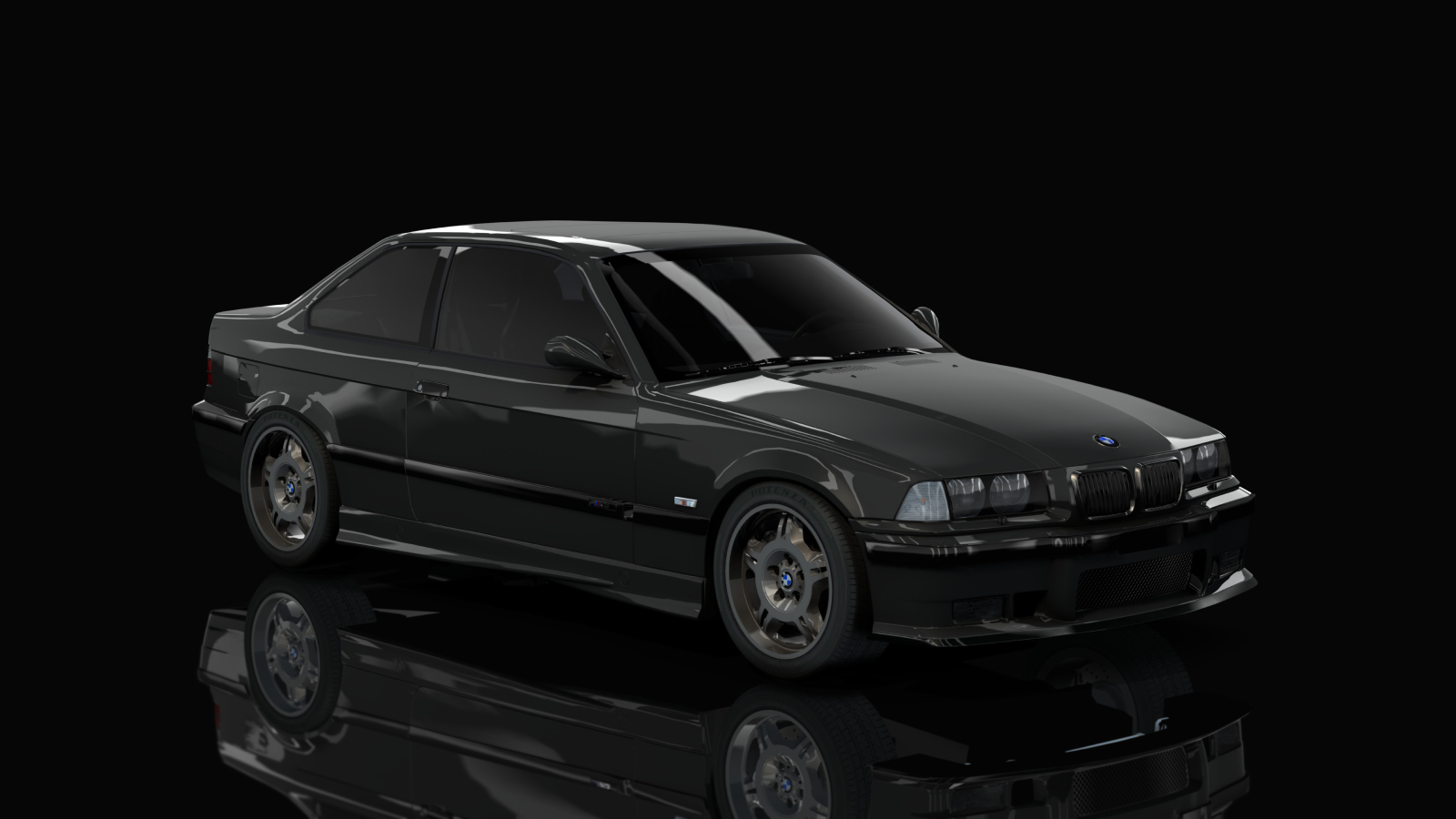 BMW M3 E36, skin cosmos_black_metallic