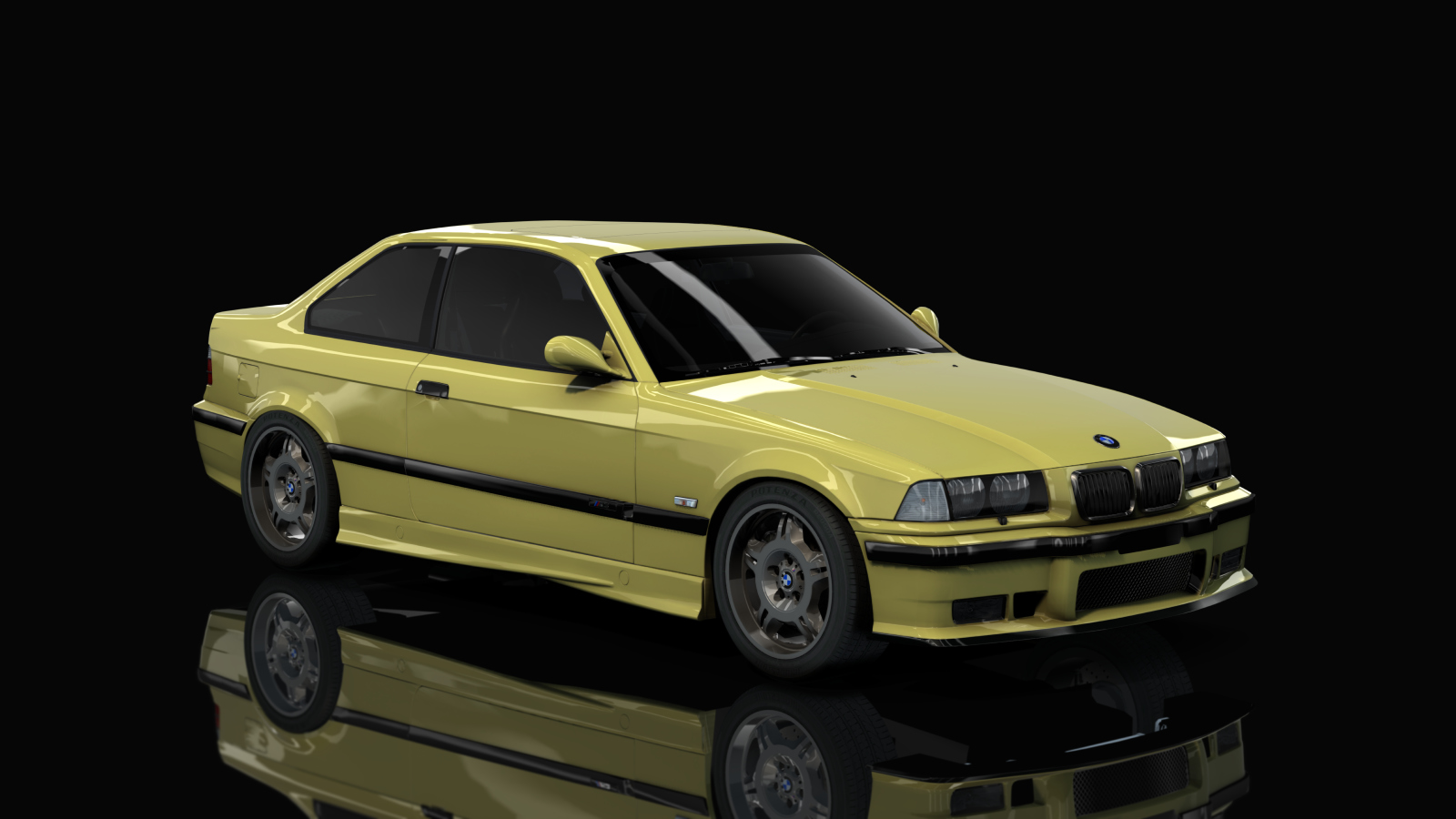 BMW M3 E36, skin dakar_yellow