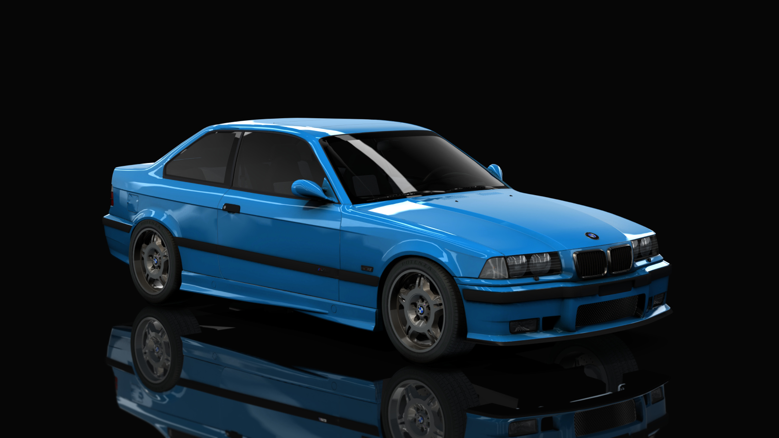 BMW M3 E36, skin estoril_blue_metallic