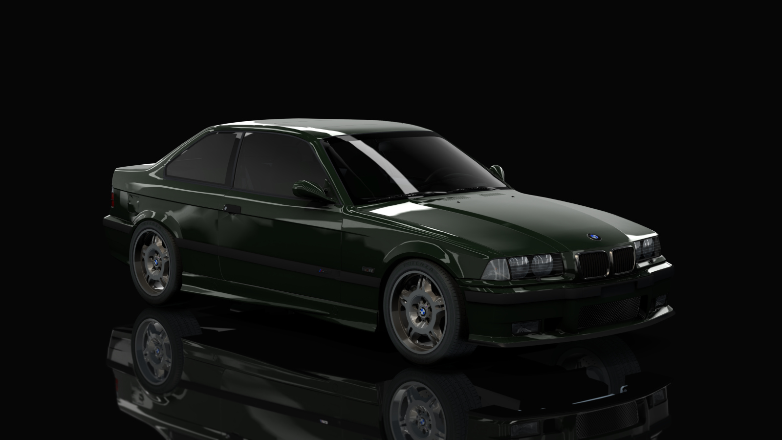 BMW M3 E36, skin fern_green_metallic