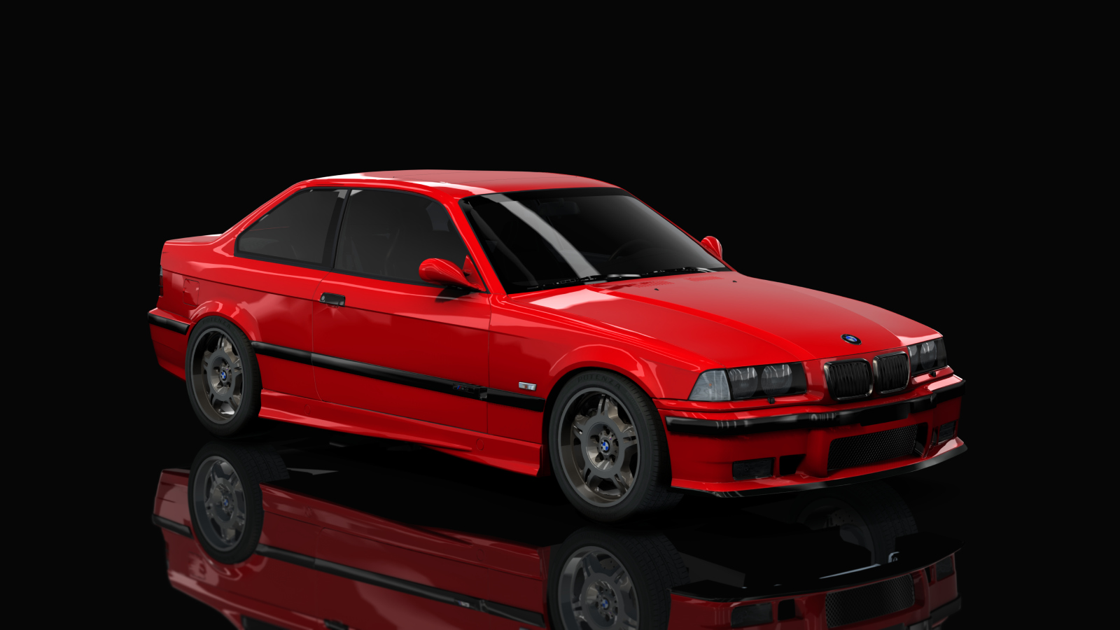 BMW M3 E36, skin imola_red