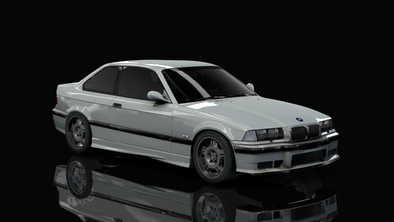 BMW M3 E36, skin titanium_silver_metallic