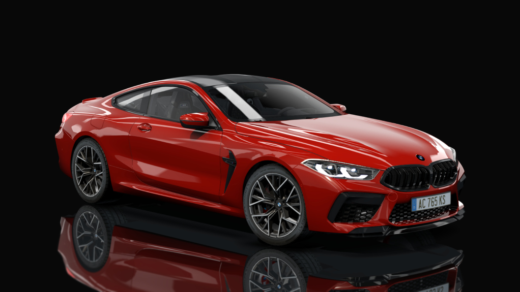 BMW M8 Coupé, skin red