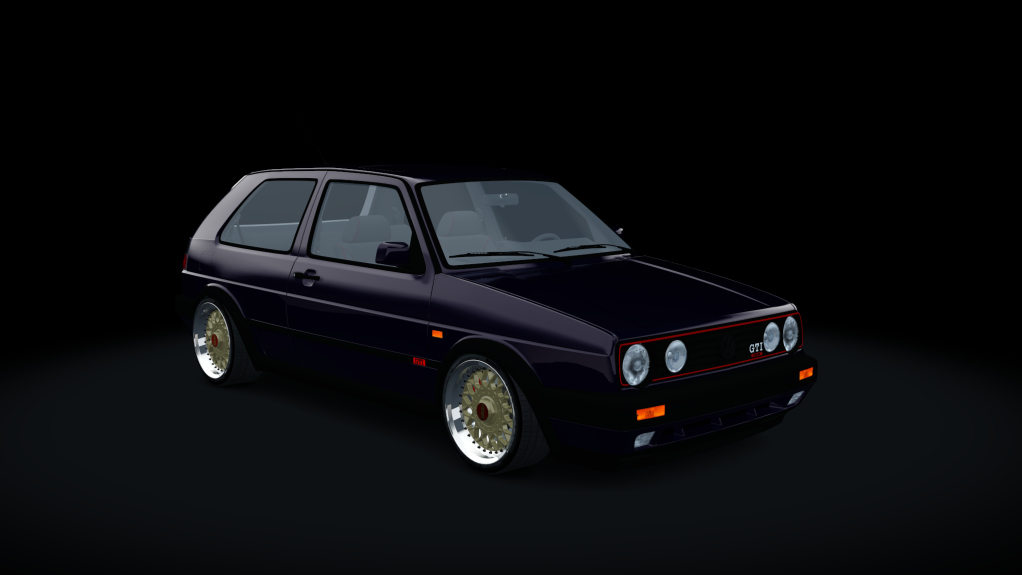 Volkswagen Golf II GTI 16V, skin Dark_Burgundy