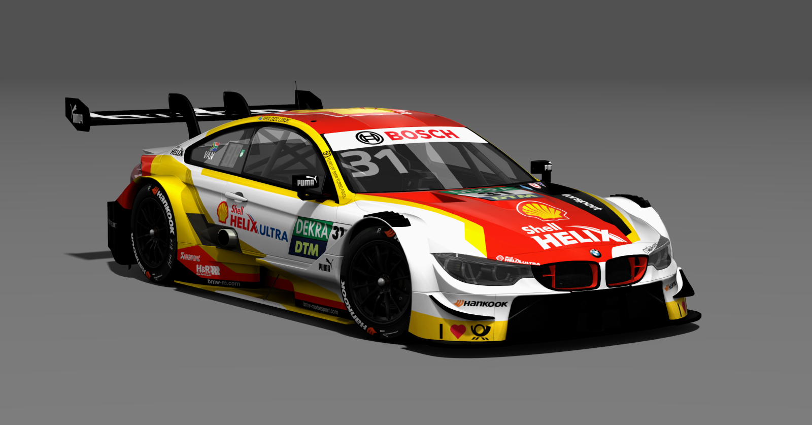 DRF BMW M4 DTM 2019, skin VanDerLinde_31