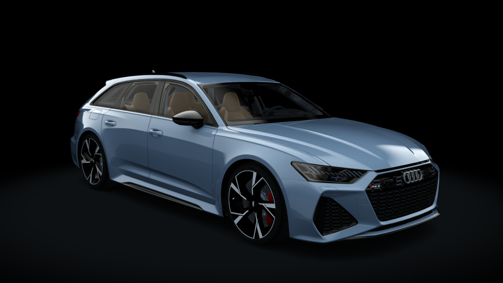 Audi RS6 2021 v2, skin 23_azzurro_california_debadge