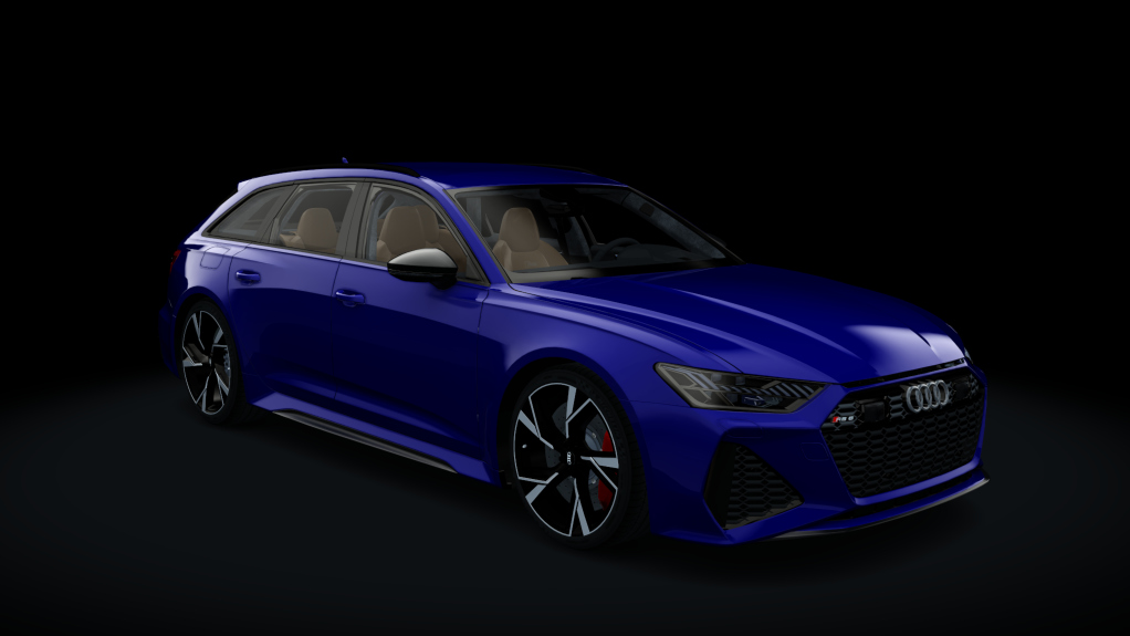 Audi RS6 2021 v2, skin blue_brilliant