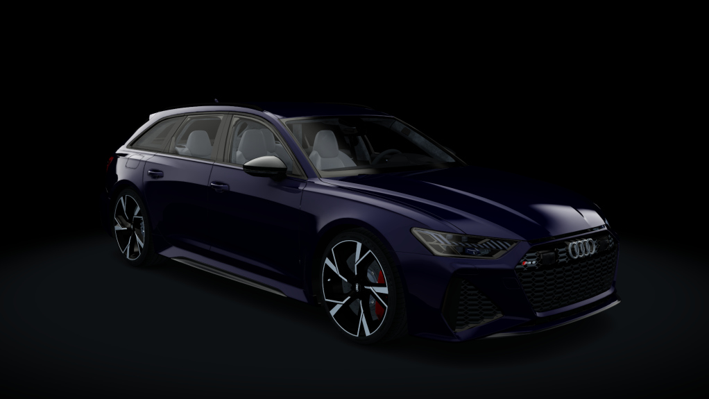 Audi RS6 2021 v2, skin dark_blue_metalic