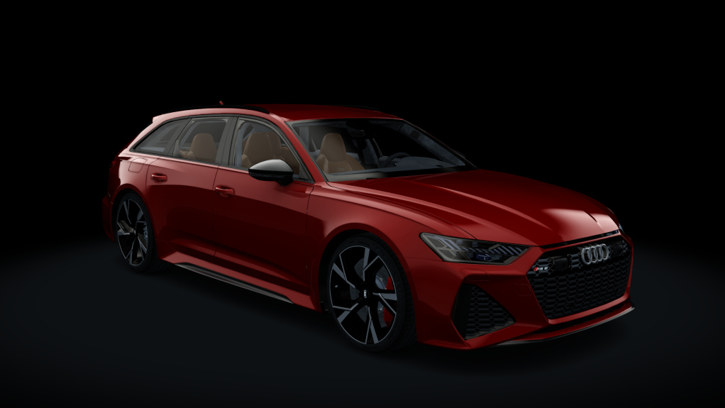 Audi RS6 2021 v2, skin guards_red