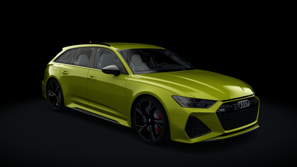 Audi RS6 2021 v2, skin racing_yellow