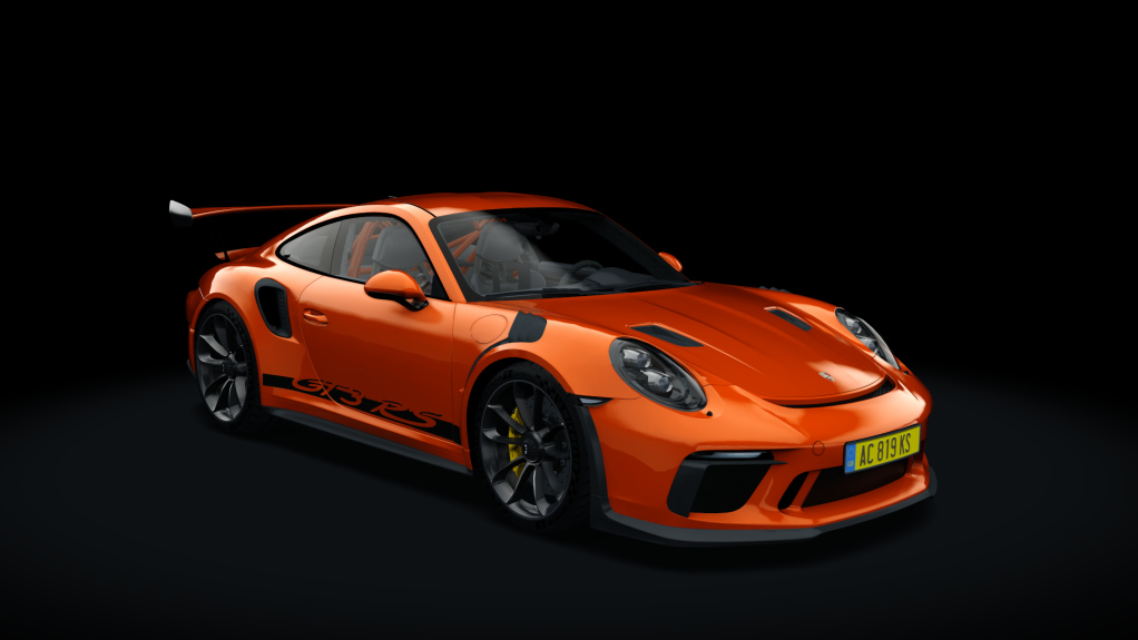 Porsche 911 (991) GT3 RS 2019, skin lava_orange