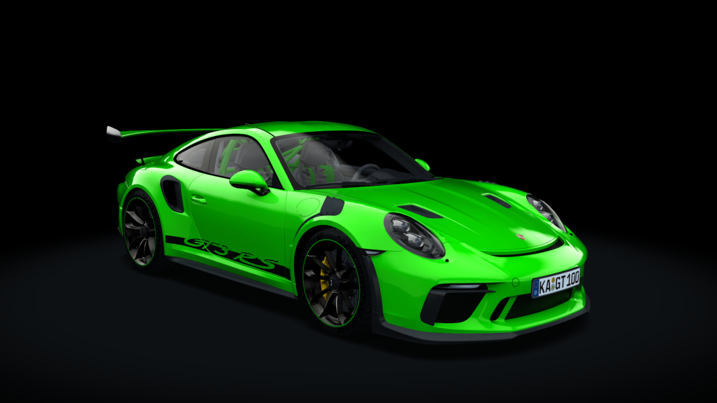 Porsche 911 (991) GT3 RS 2019, skin lizard green