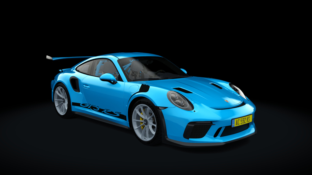 Porsche 991 GT3RS 2019, skin Miami_Blue