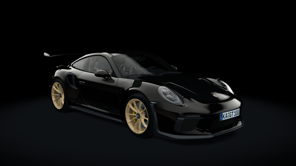 Porsche 991 GT3RS 2019, skin black