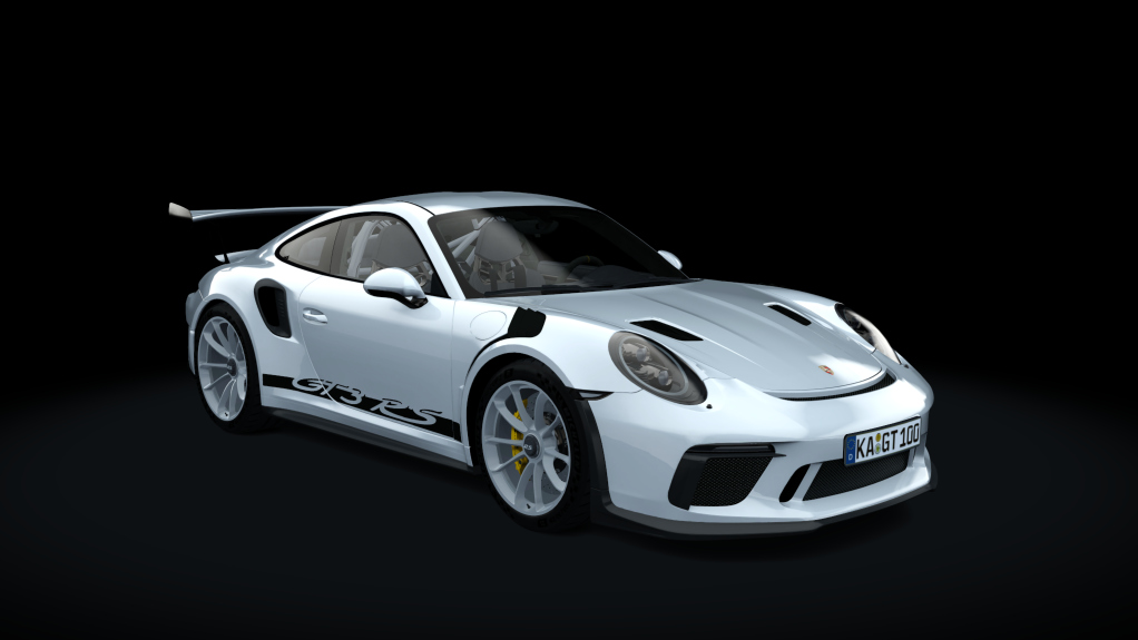 Porsche 991 GT3RS 2019, skin carrera_white