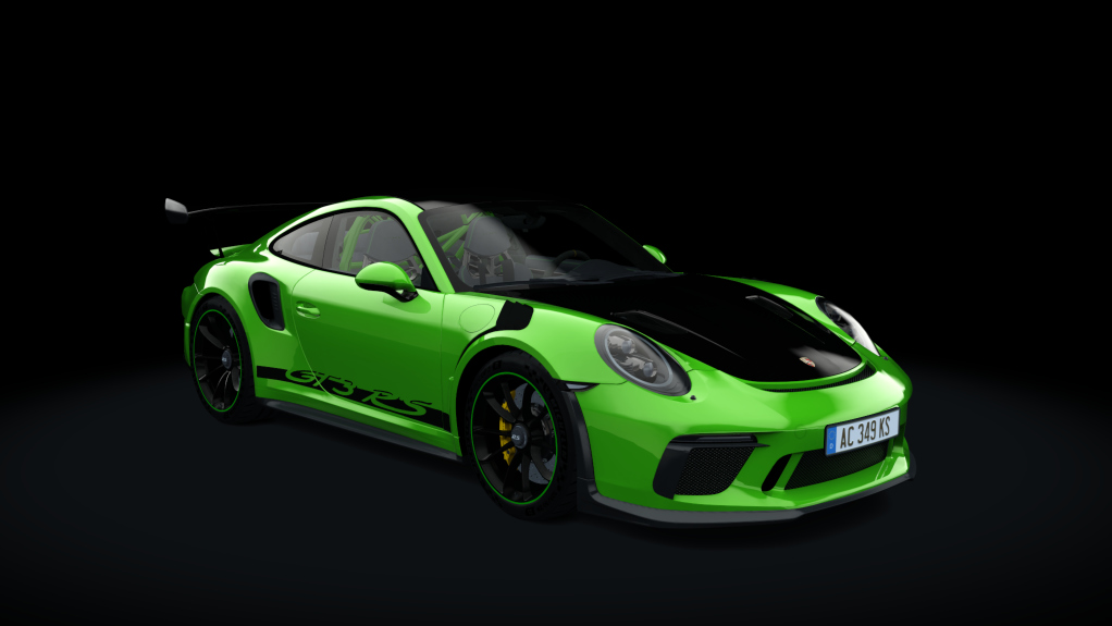 Porsche 991 GT3RS 2019, skin lizard green wp