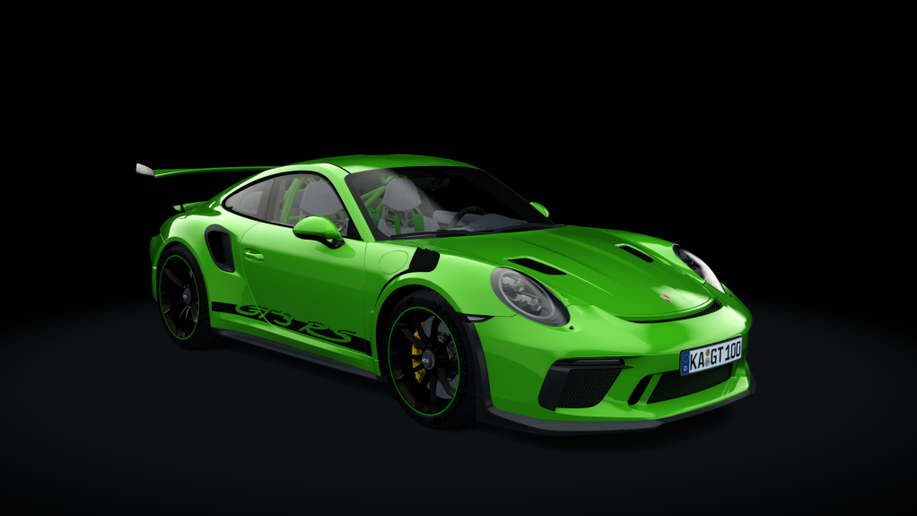 Porsche 991 GT3RS 2019, skin lizard green