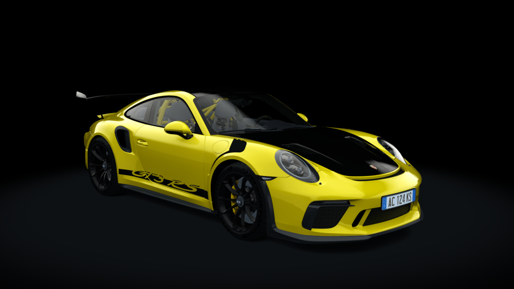 Porsche 991 GT3RS 2019, skin racing_yellow