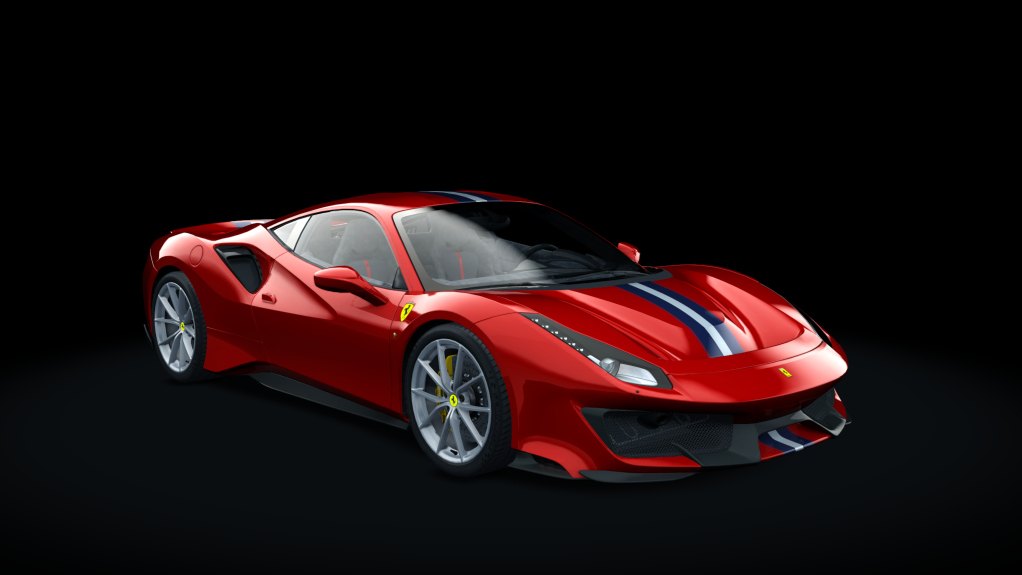 Ferrari 488 Pista, skin 01_rosso_corsa