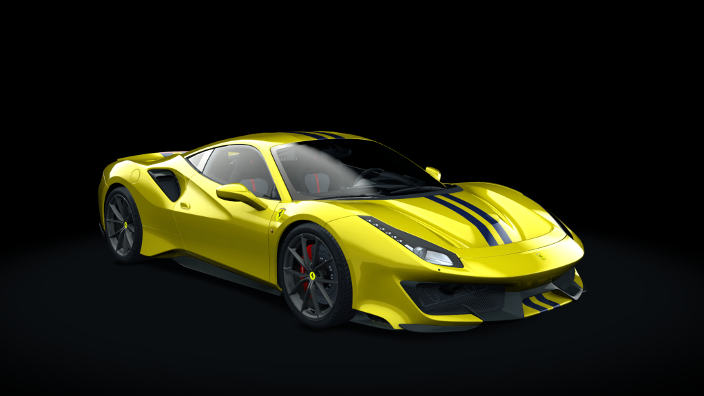 Ferrari 488 Pista, skin 02_giallo_modena