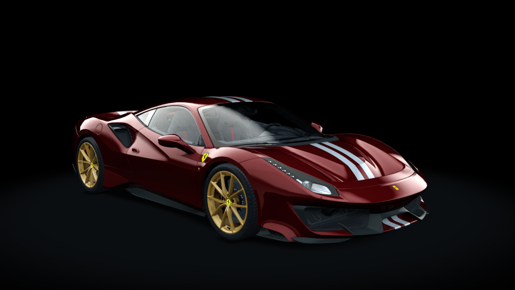 Ferrari 488 Pista, skin 05_rosso_mugello