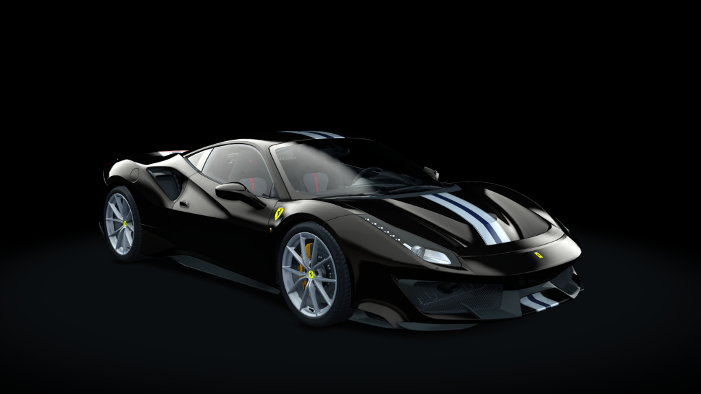 Ferrari 488 Pista, skin 06_nero_daytona