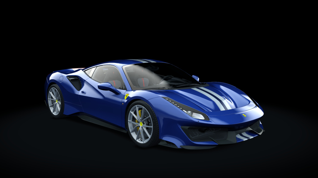 Ferrari 488 Pista, skin 11_blu_tour_de_france