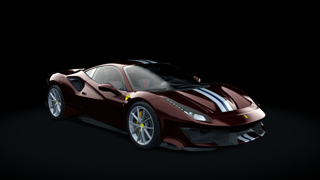 Ferrari 488 Pista, skin 12_rosso_fiorano