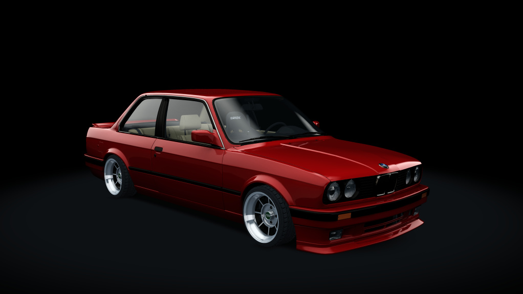 BMW 340i E30, skin Brilliant_red