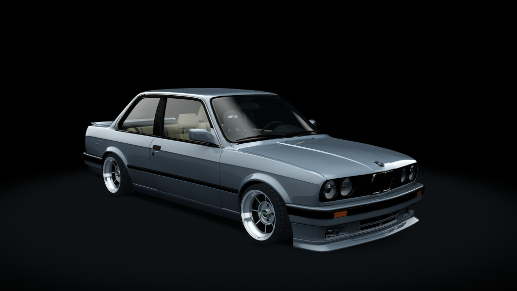 BMW 340i E30, skin Sterling_Silver_metallic