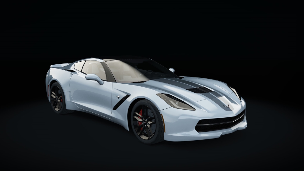 Chevrolet Corvette C7 Stingray, skin Arctic_White_S