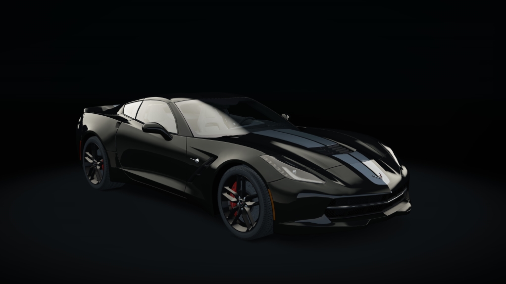 Chevrolet Corvette C7 Stingray, skin Black_SG