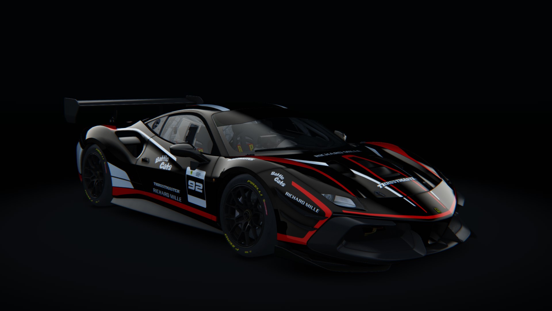 Ferrari 488 Challenge Evo, skin fes_2021_92_black