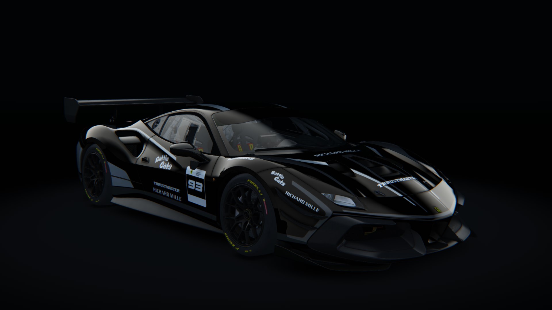 Ferrari 488 Challenge Evo, skin fes_2021_93_black